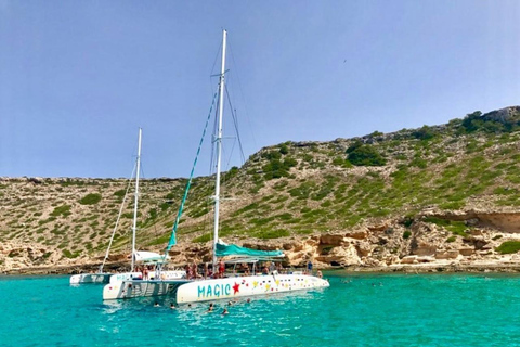 From Palma de Mallorca: 3.5-Hour Catamaran Cruise with Tapas and a Swim