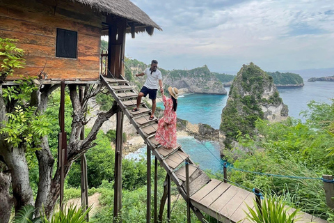 From Bali: Private Tour Highlights East and West Nusa Penida Meeting Point at Sanur Harbour