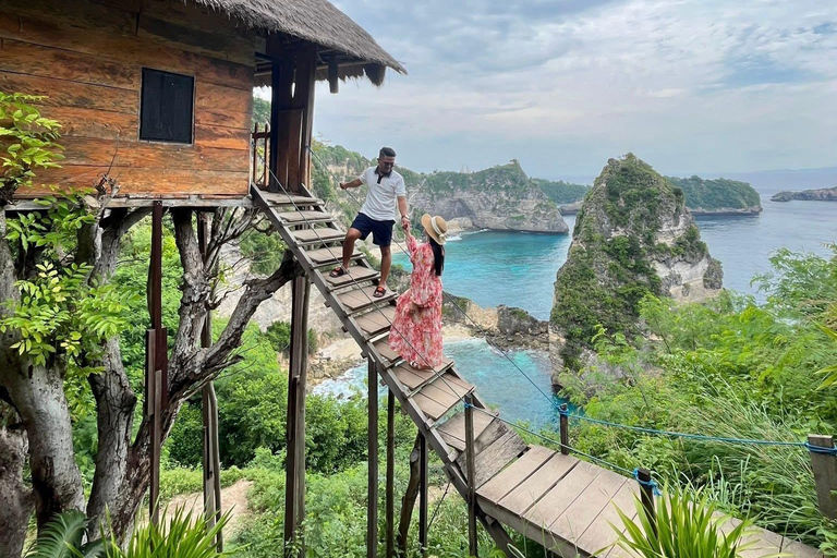 From Bali: Private Tour Highlights East and West Nusa Penida Meeting Point at Sanur Harbour