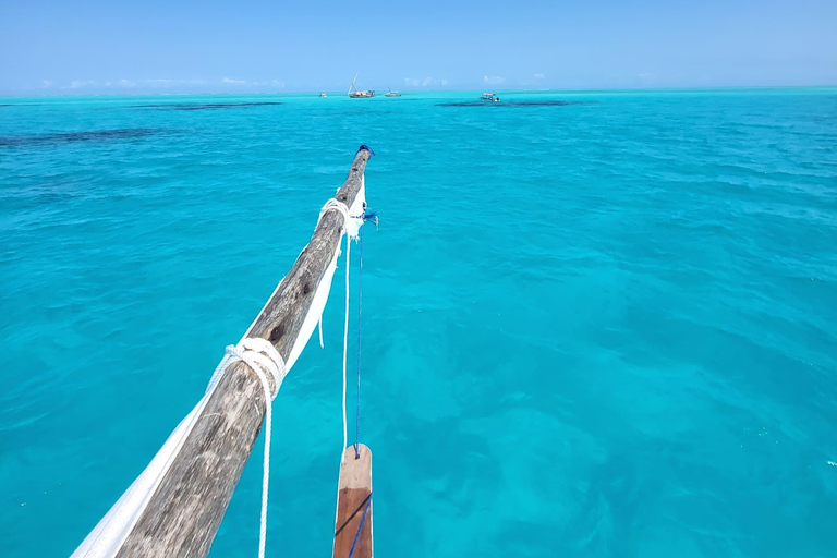 Nungwi/Kendwa: Mnemba Island Dolphin &amp; Snorkeling Tour en barcoTraslado desde Kendwa o desde Nungwi