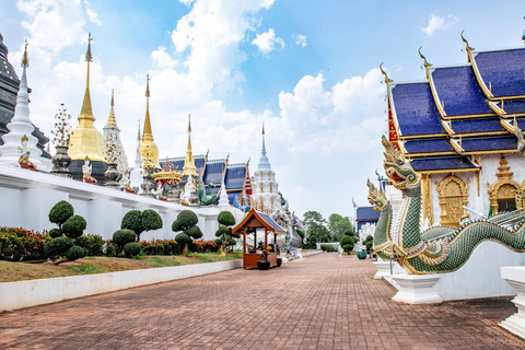 Chiangmai : Chute d&#039;eau collante &amp; Terre des anges &amp; Wat ban den.