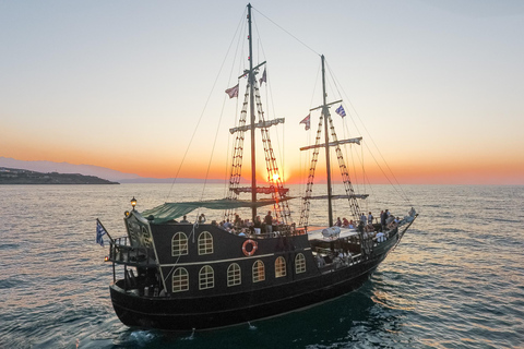 Rethymno: Sunset Cruise with Drinks and Snacks