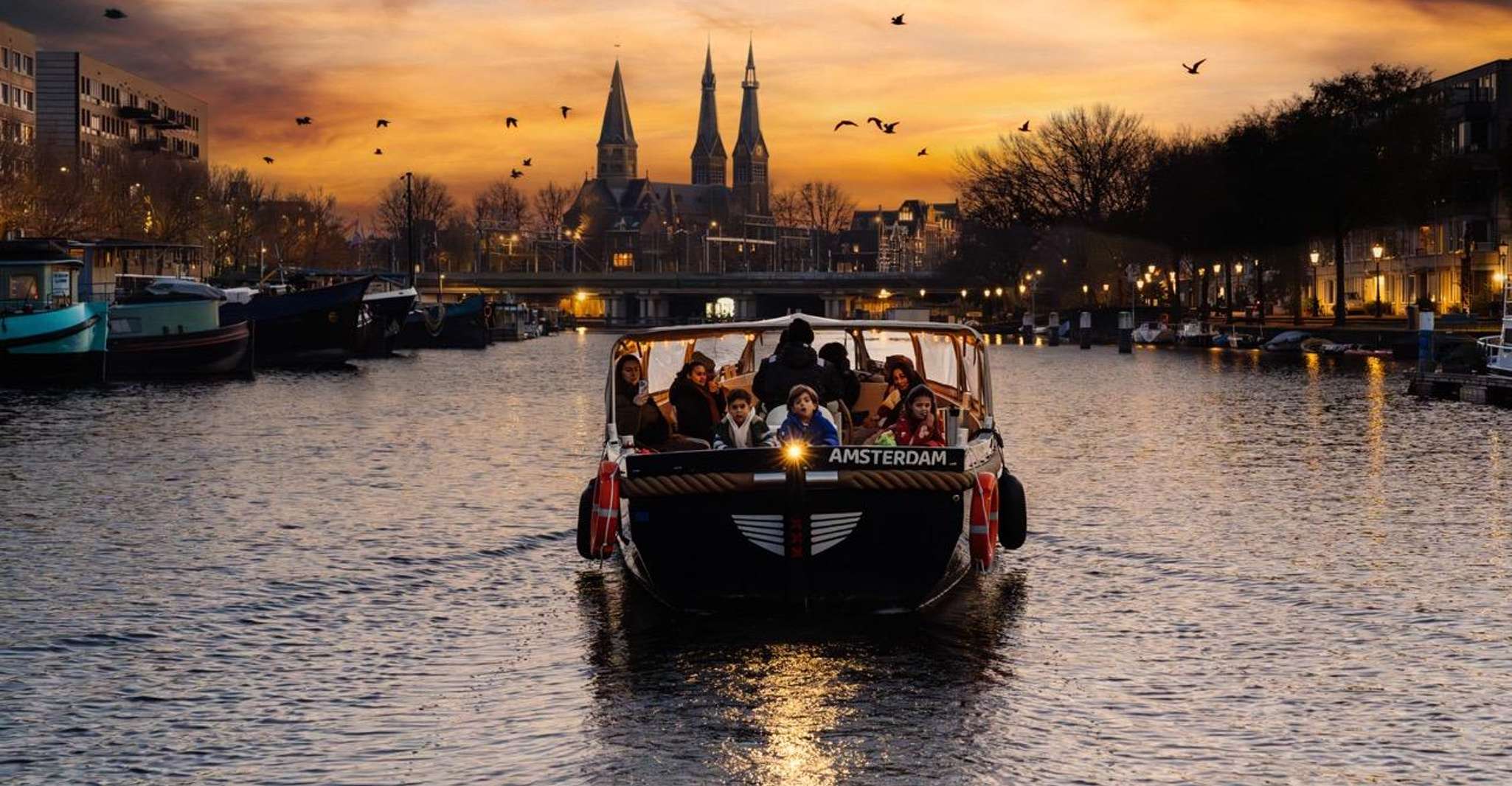Amsterdam Evening (Sunset) Canal Cruise w/ optional drinks
