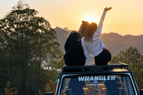 Bali: Mount Batur Shared Sunrise Jeep & Natural Hot Springs Sunrise Jeep Tour & Hot Spring with Round Transfers
