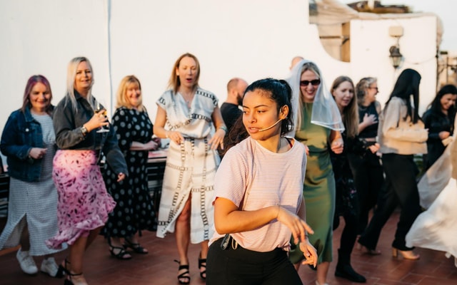 Madrid: Rooftop Salsa Class with Bottomless Sangria