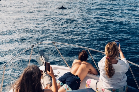 Malaga : Excursion en bateau avec plongée en apnée, activités nautiques et déjeuner