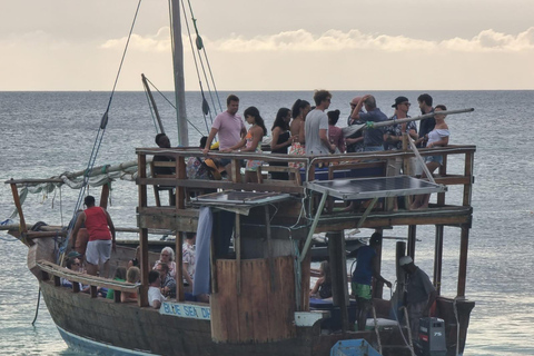 Zanzibar Sunset With Dhow Boat