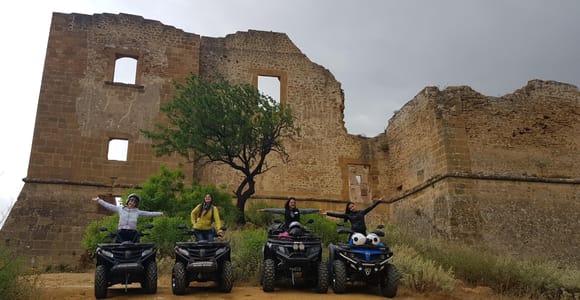 Ribera: Quad bike tour to Poggio Diana Castle & surroundings