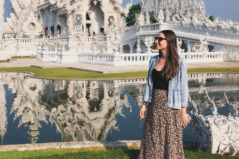 Chiang Mai to Chiang Rai Famous Temples Journey with Buffet Chiang Rai White,Blue,Black Temple+Buffet and Hotel Pick Up