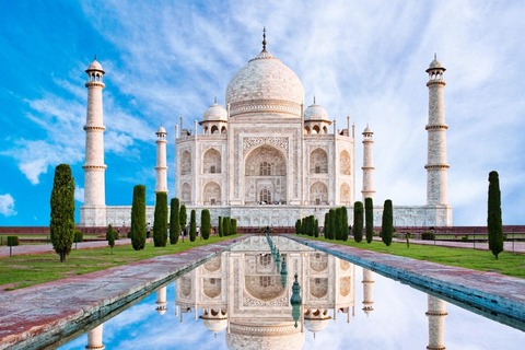 From Delhi: Taj Mahal Sunrise Tour with Elephant SOS Center Tour With Car + Guide