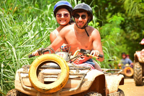 Cancun: Thrilling ATV Adventure, Ziplines and Cenote swim Shared ATV from Playa del Carmen