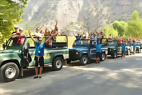 Side: Green Canyon Defender Safari, Boat Cruise & Lunch Private Jeep Tour