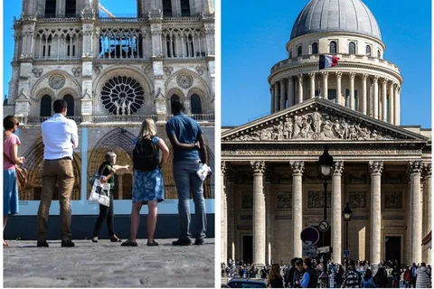 Notre Dame Exterior, Tour durch das Quartier Latin und Pantheon