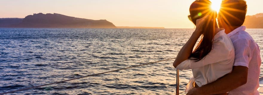Excursion en bateau à l'Asinara au coucher du soleil avec apéritif à bord