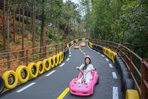 قوانغتشو: ركوب الرمث في Gulong Gorge والجسر الزجاجي والسباقمضيق جولونج: جولة من 3 أنشطة