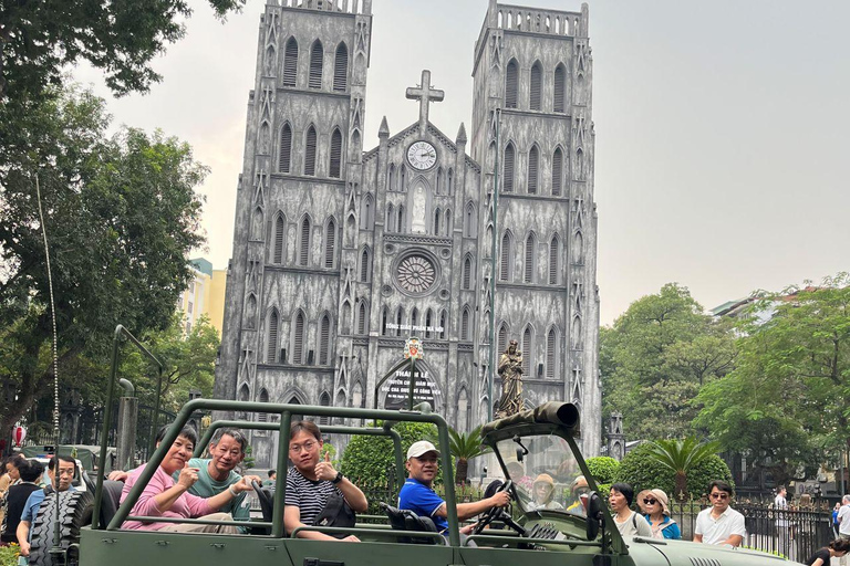 Hanoi: Half‑Day Jeep City Tour, Landmarks & Local Food