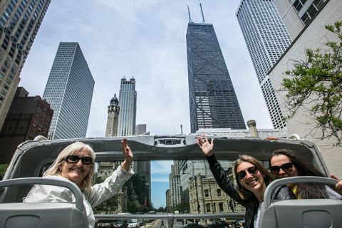 Chicago: tour con paradas libres de 2 días y entrada a 360 CHICAGOExcursión de 2 días en Big Bus más Entrada General 360 CHICAGO