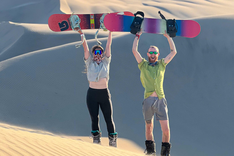 From Huacachina or Ica : Sandski and professional Sandboard on the dunes