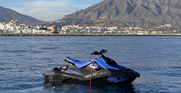 Extreme fun on a Sea-Doo Spark Trixx 2024 jet ski in Marbella