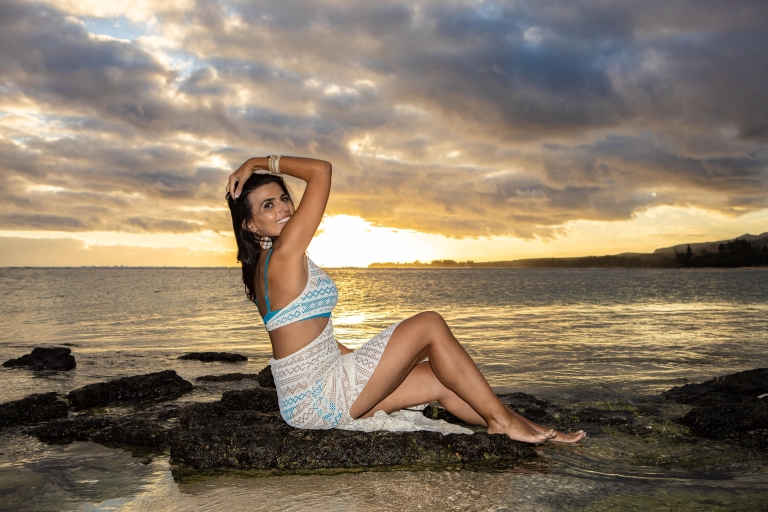 Professionelles Fotoshooting am Mont Choisy Strand - Mauritius