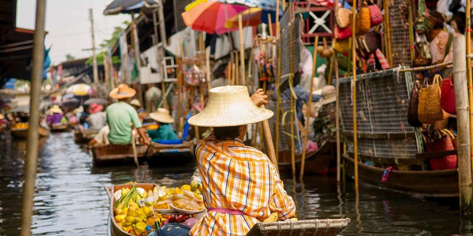 Bangkok: Damnoen Saduak Market and Maeklong Railway Market | GetYourGuide