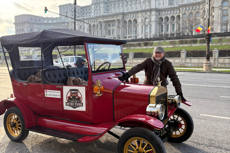 Bucharest: Private City Tour by Electric Retro Car Bucharest: Complete 2-Hour City Tour by Retro Electric Car