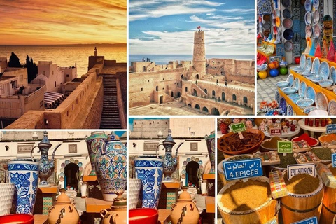 From Hammamet: Nabeul Market, Pottery Village & Kasbah Tour