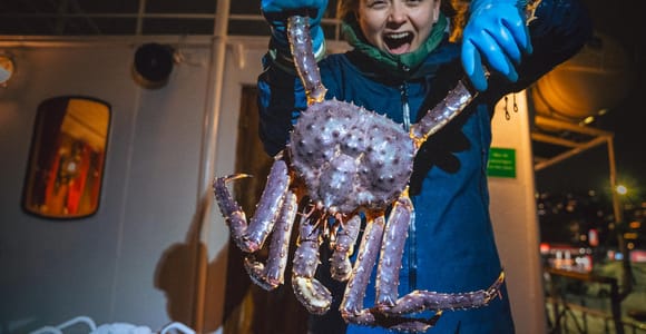 Tromsø: King crab cruise & self-captured lunch in restaurant