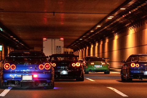 【R34】Tokyo：Private Daikoku tour in Modified R34 Midnight Umihotaru Tour