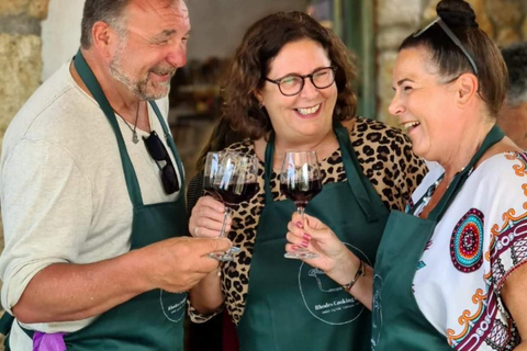 Rhodes: 1952 Farmhouse Cooking & Lunch with Unlimited Wine Rhodes: Cooking Class & Lunch at a traditional Farmhouse