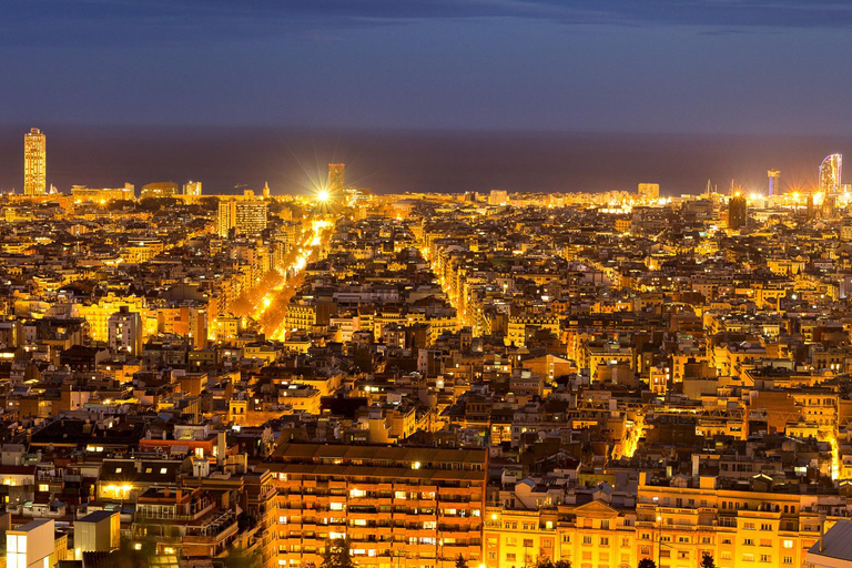 Barcelona: Night Bus Tour with Live Guide English Tour