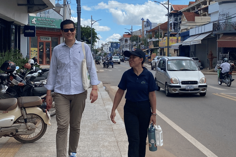 Siem Reap: Café da manhã Excursão a pé pela cidade