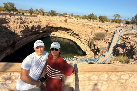 Shared Wadi Shab Trek, Swim, Cave, Beach & Sinkhole Tour