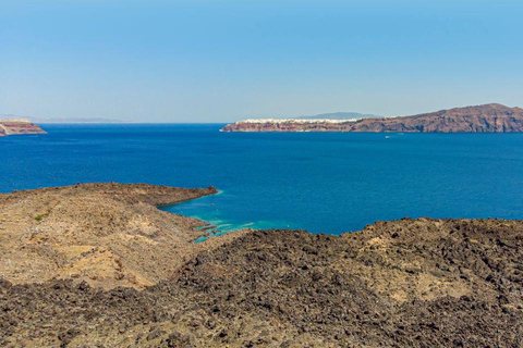 Vulcão de Santorini, fontes termais e passeio ao pôr do sol em OiaExcursão de 6 horas com traslado