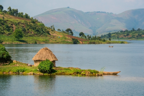 Desde Kigali: viaje de día completo al lago Kivu con visita a la finca de café