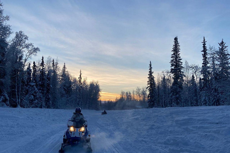 Fairbanks, Alaska: Guided Snowmobile Tour Snowmobile Tour: Couple (2 riders per sled)