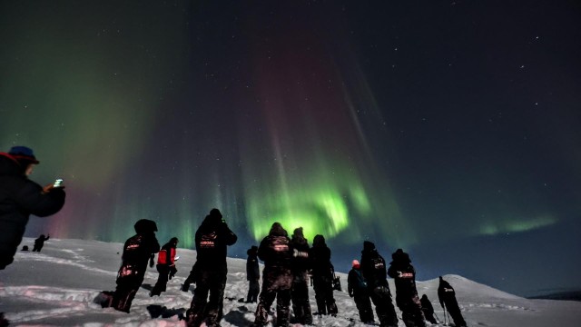 Visit Northern light with transfer and photographer in Kiruna