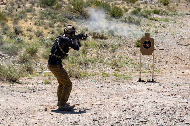 Las Vegas: Outdoor Shooting, Hoover Dam, and Mountain Trip Full-Auto Explosive Experience - 5 Gun Package