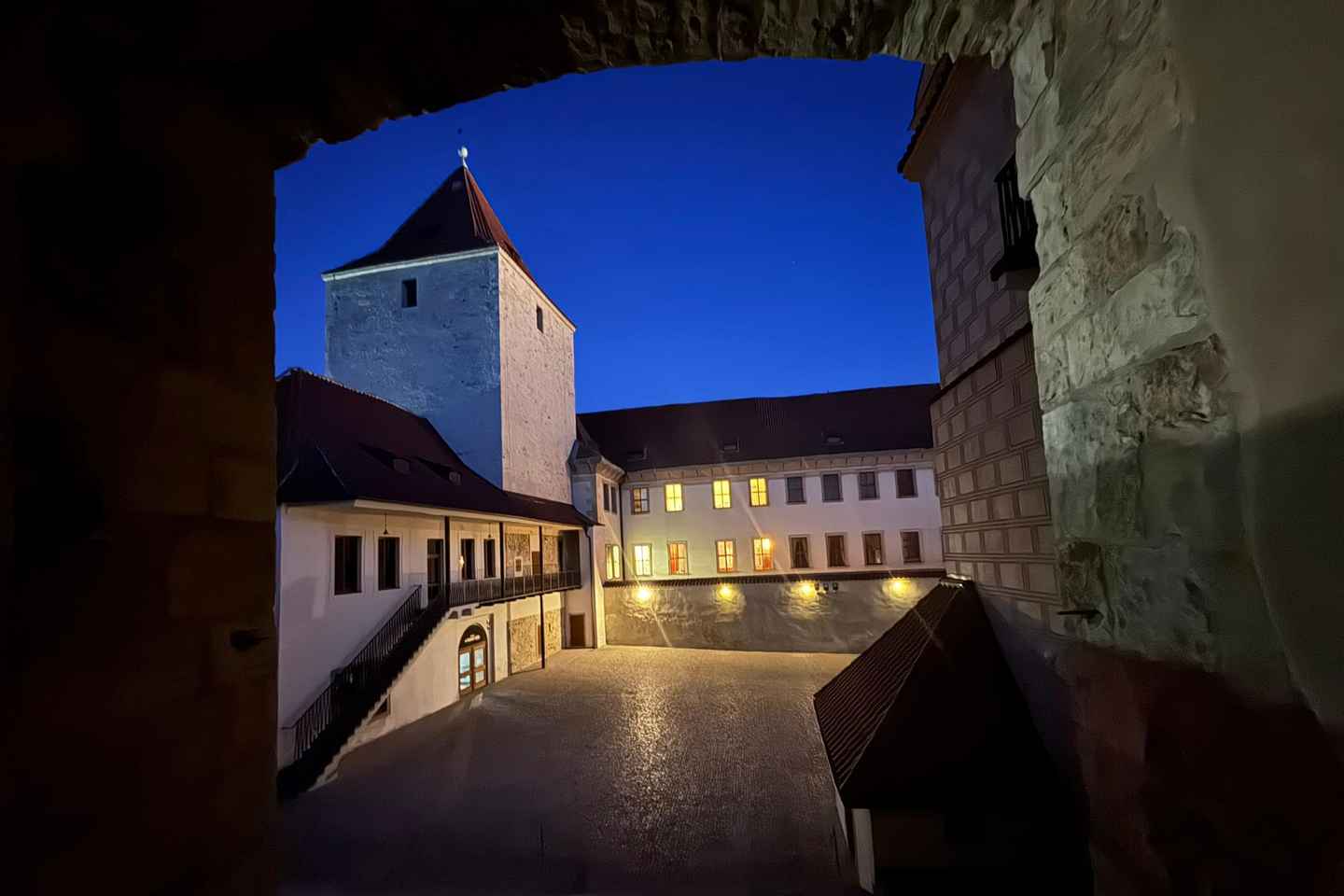 Prague: Night Walk through Prague Castle with City Views