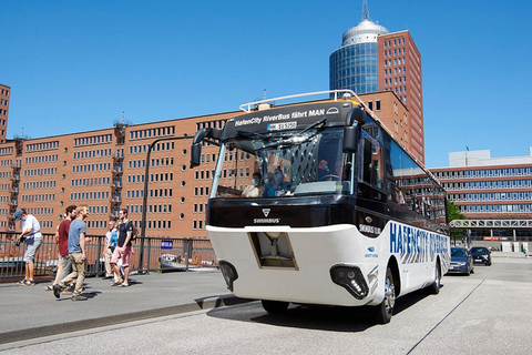 Hamburg: Amfibisch bus ticket voor rivier en land