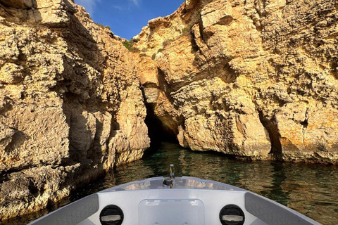 Comino: Blue & Crystal Lagoon Private Boat with Snorkeling