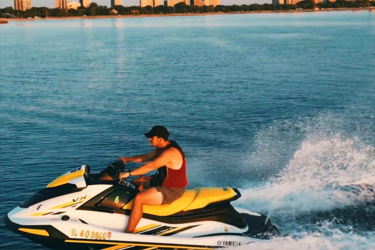 Chicago: North Avenue Beach Jet Ski Rental with Skyline View