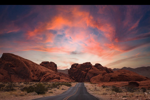 Las Vegas: Valley of Fire Zonsondergang Tour met Hotel TransfersLas Vegas: Valley of Fire Sunset Tour met hoteltransfers