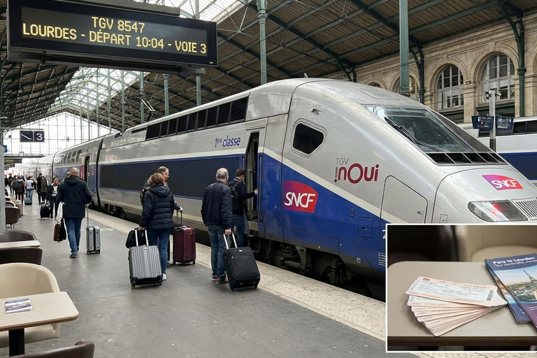 Lourdes Sanctuary Guided Tour with Transfers from Paris