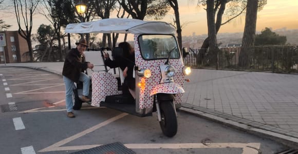 Madrid: Stadtführung - 6 Plätze privates ökologisches Tuk Tuk