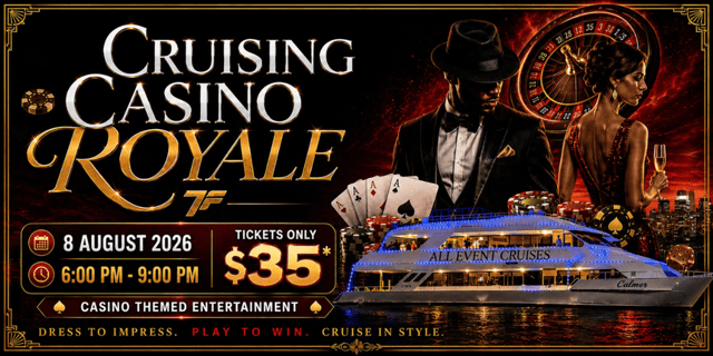 Von James Bond inspirierte Bootsfahrt in Newcastle mit Casino-Spielen