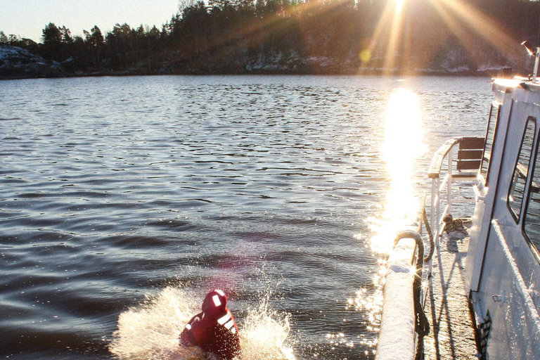 Helsinki: 3 hour Ice Floating & Sauna Cruise