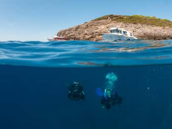 Porto Santo Stefano : Excursion en bateau pour la plongée sous-marine avec déjeuner
