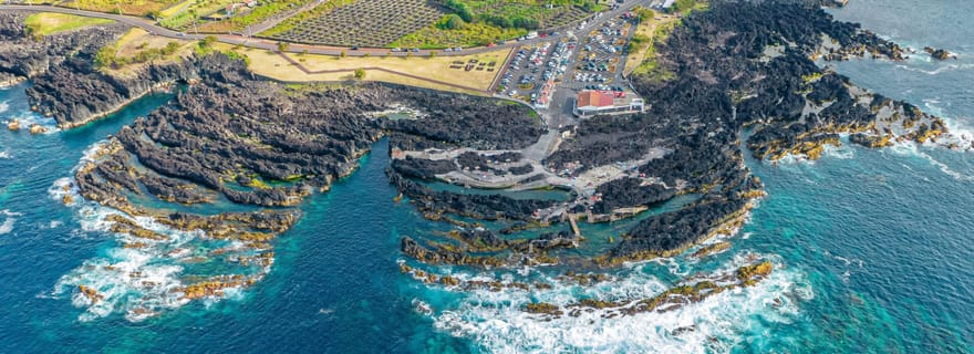 Grottes privées de l'île de Terceira : Route de la lave - entrées et vin