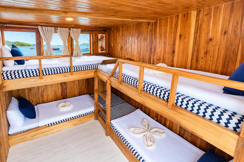 3D Komodo Sailing & Land Tour 12 Stops Single Bed & Hotel 3-Day Shared Cabin, Single Bed No Land Tour No Park Fee